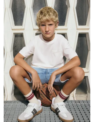 Camiseta m/c granito - Nata      