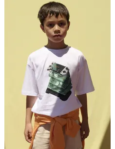 Camiseta m/c print - Blanco    