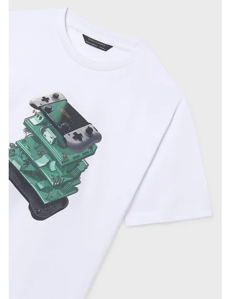 Camiseta m/c print - Blanco    