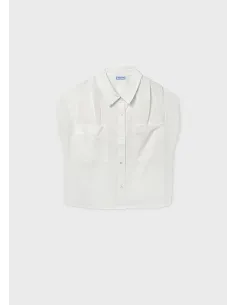 Blusa bolsillos - Crudo     