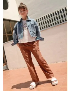 Pantalon largo hebillas - Arcilla   