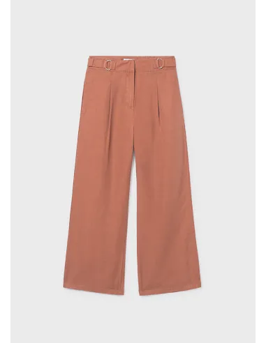 Pantalon largo hebillas - Arcilla   