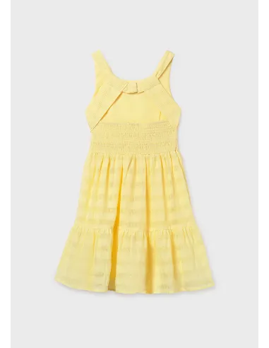 Vestido voile fantasia - Vainilla  