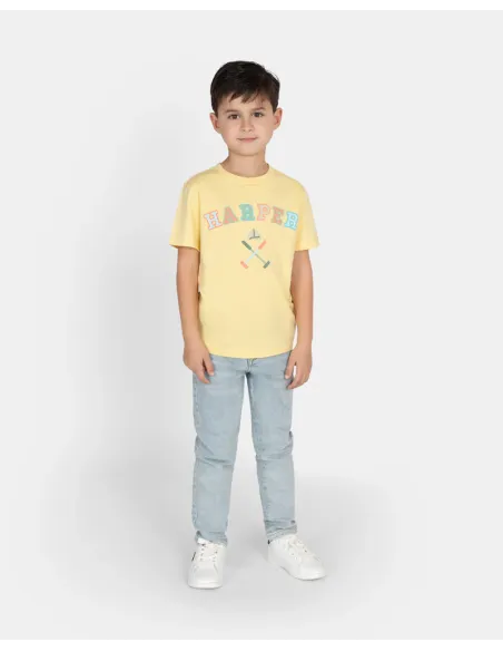 CAMISETA RETRO KIDS YELLOW GLOW