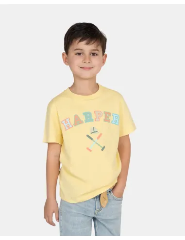 CAMISETA RETRO KIDS YELLOW GLOW