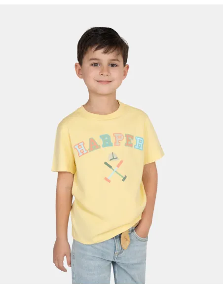 CAMISETA RETRO KIDS YELLOW GLOW