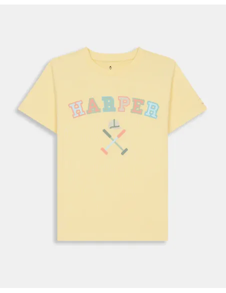 CAMISETA RETRO KIDS YELLOW GLOW