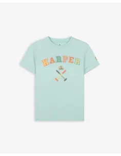 CAMISETA RETRO KIDS MINT WAVE