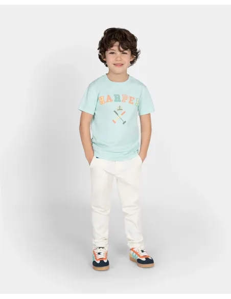 CAMISETA RETRO KIDS MINT WAVE