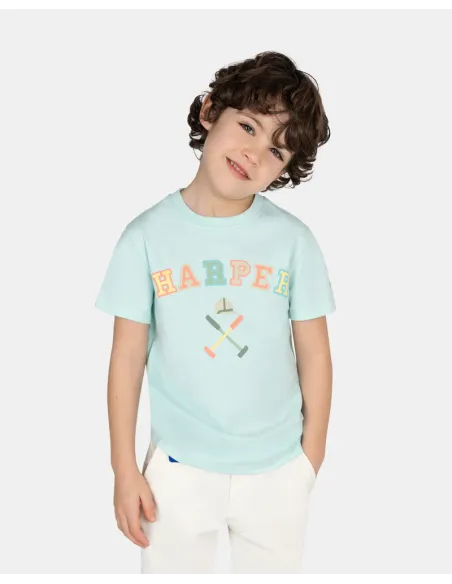 CAMISETA RETRO KIDS MINT WAVE