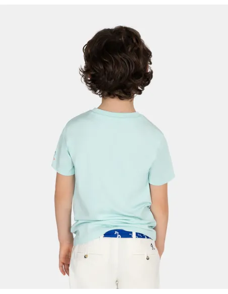 CAMISETA RETRO KIDS MINT WAVE