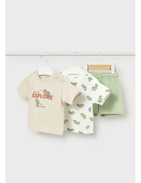 Conj. punto 3 piezas print - Matcha    
