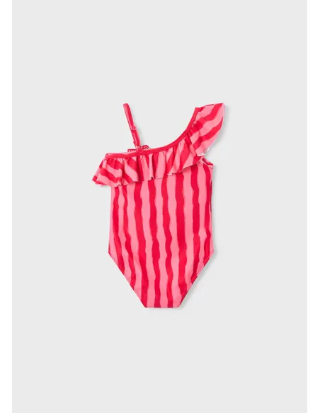 Bañador niña asimetrico - Amapola   