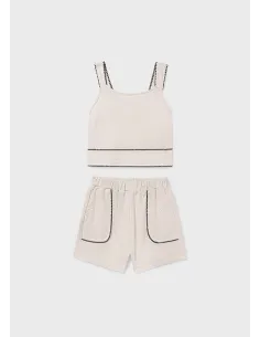 Conj. short puntada concha - Hueso     