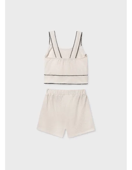 Conj. short puntada concha - Hueso     