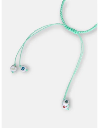 Pulsera kids raqueta silbon verde claro