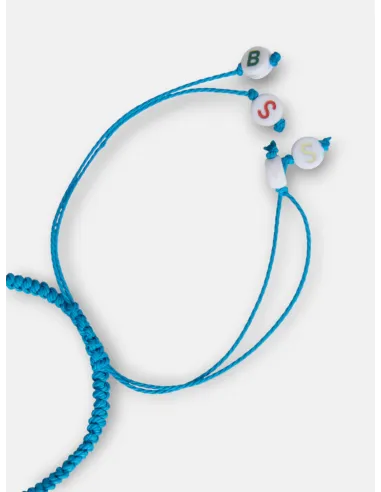 Pulsera kids raqueta silbon azul