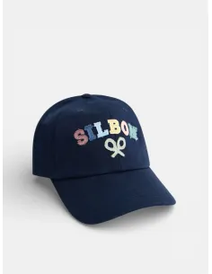 Gorra kids letras multicolor azul marino