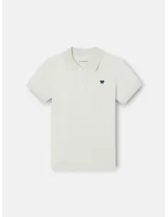 Polo kids liso logo rizo verde claro