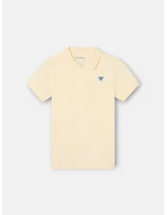 Polo kids liso logo rizo amarillo