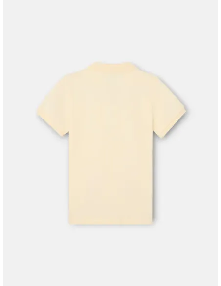 Polo kids liso logo rizo amarillo