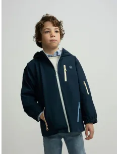 Cortavientos kids cremallera multicolor azul marino