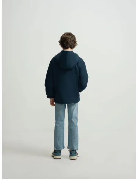 Cortavientos kids cremallera multicolor azul marino