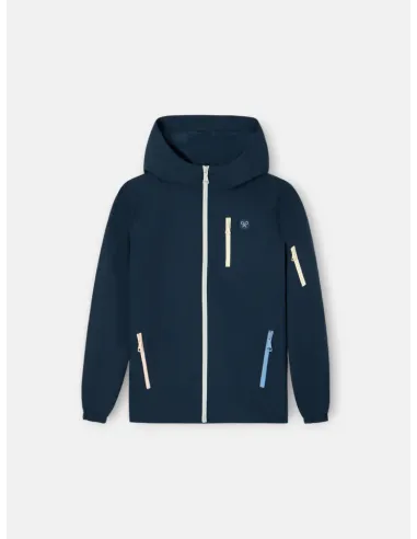 Cortavientos kids cremallera multicolor azul marino