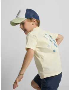 Camiseta kids happy amarillo