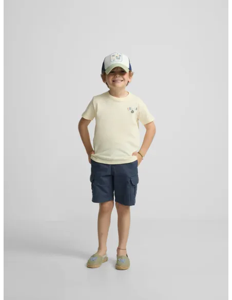 Camiseta kids happy amarillo