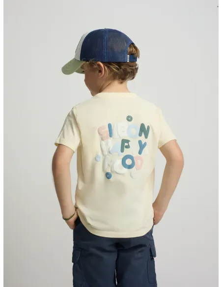 Camiseta kids happy amarillo