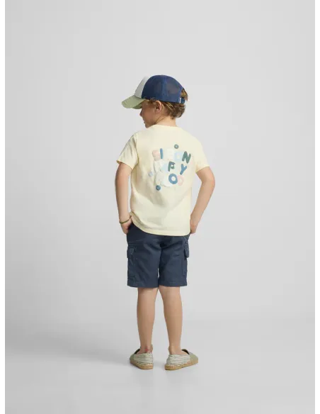 Camiseta kids happy amarillo