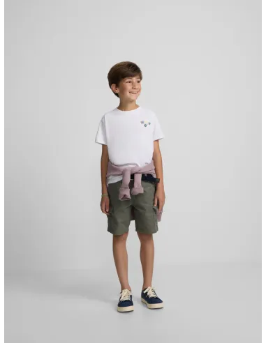 Camiseta kids happy blanco