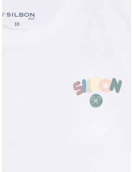 Camiseta kids happy blanco