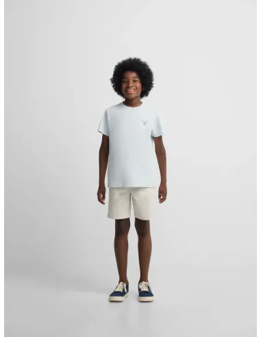 Camiseta kids raqueta etnica azul claro