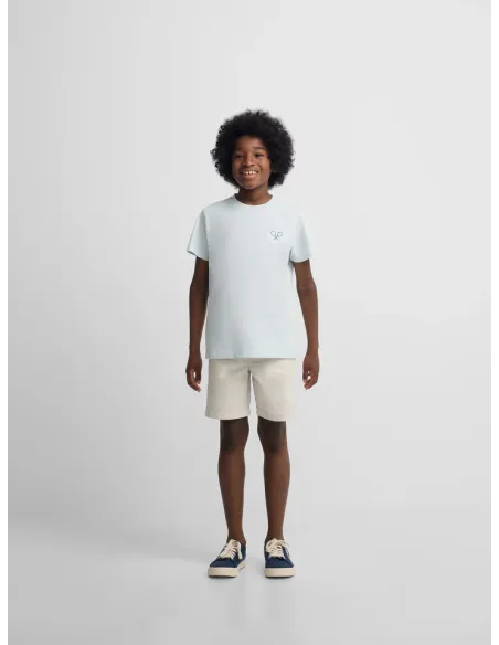 Camiseta kids raqueta etnica azul claro