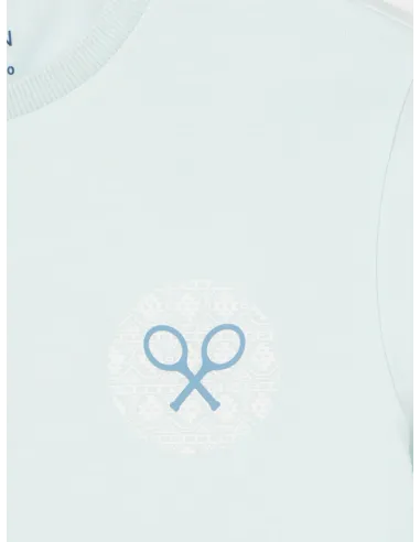 Camiseta kids raqueta etnica azul claro