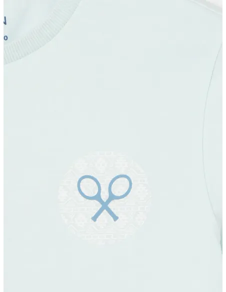 Camiseta kids raqueta etnica azul claro