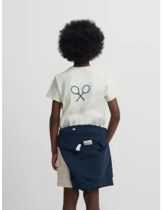 Camiseta kids raqueta etnica verde