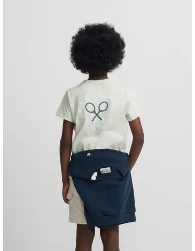 Camiseta kids raqueta etnica verde