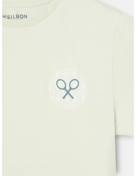 Camiseta kids raqueta etnica verde