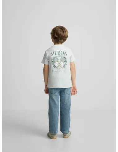 Camiseta kids Silbon club azul claro