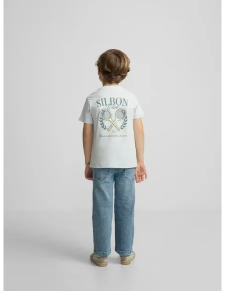 Camiseta kids Silbon club azul claro