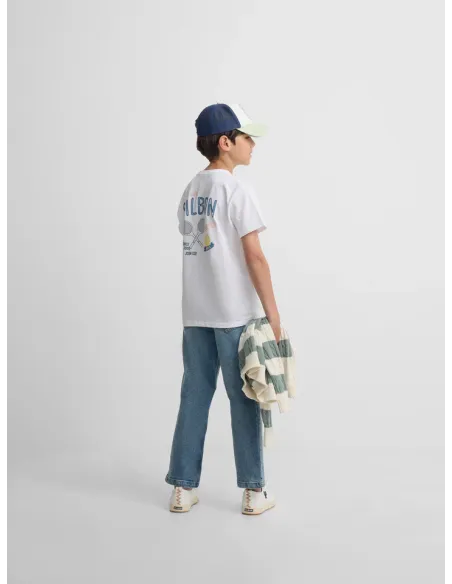 Camiseta kids summer sport blanco