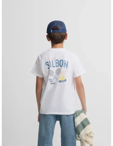 Camiseta kids summer sport blanco