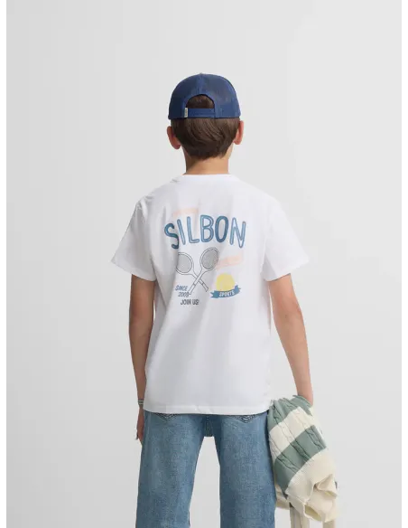 Camiseta kids summer sport blanco