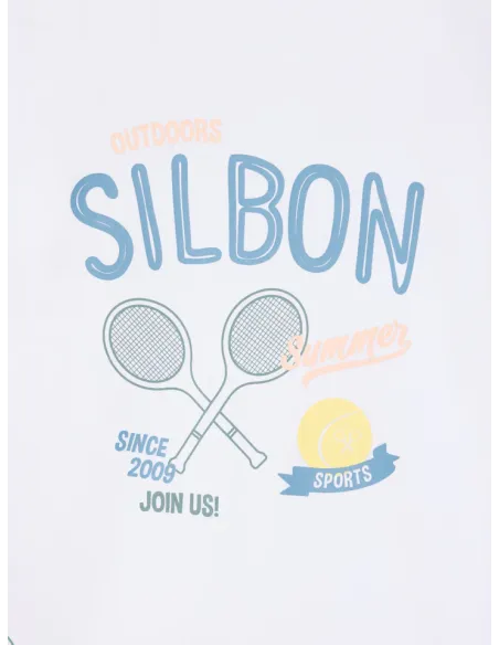 Camiseta kids summer sport blanco