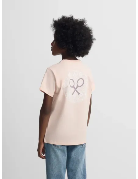 Camiseta kids raqueta etnica coral