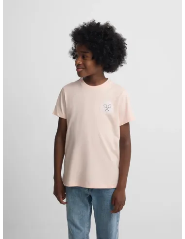Camiseta kids raqueta etnica coral