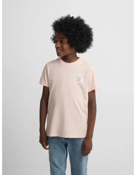 Camiseta kids raqueta etnica coral